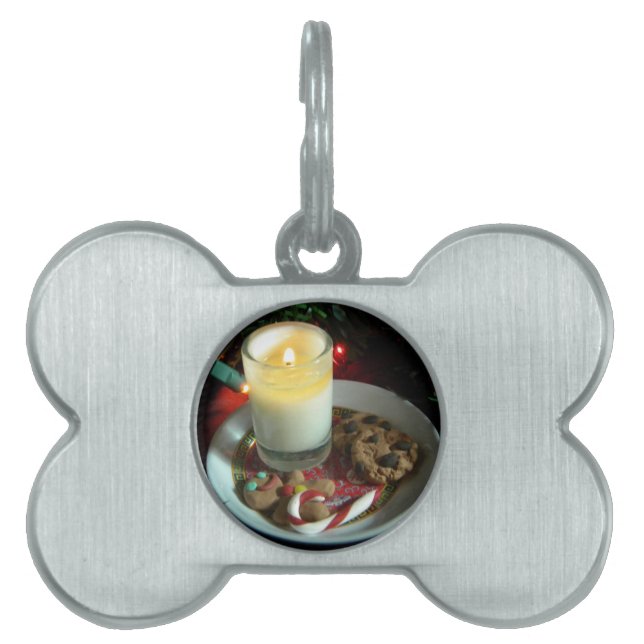 Christmas Cookie Candle III Pet Tag (Front)