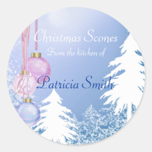 Christmas Cookie, Candy, Sweets, Custom Classic Round Sticker