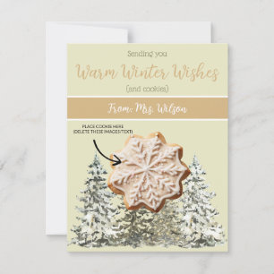 Christmas Cookie Cards, Personalised Gifting Cards