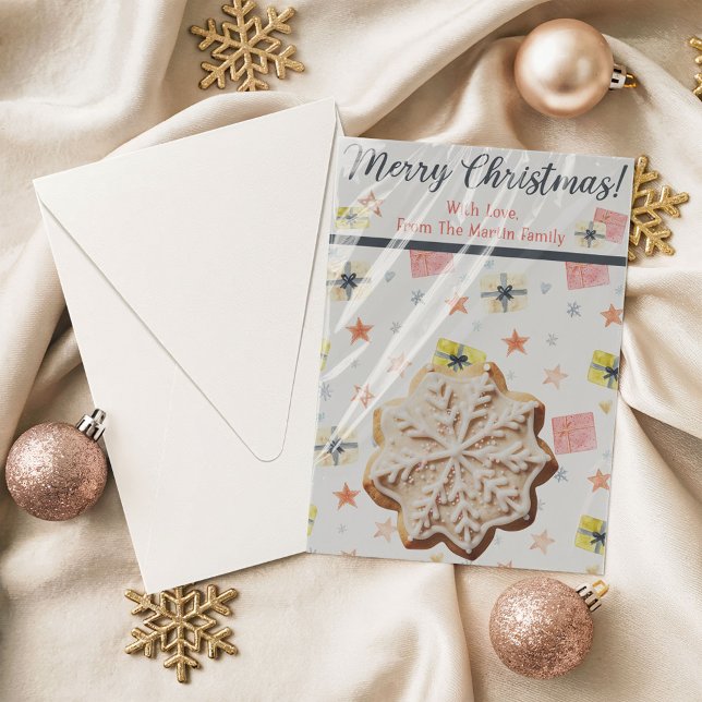 Christmas Cookie Cards, Personalised Gifting Cards (Creator Uploaded)