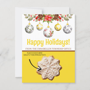 Christmas Cookie Cards, Personalised Gifting Cards