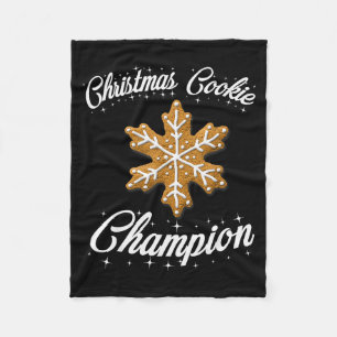 Christmas Cookie Chamon Baker  Fleece Blanket