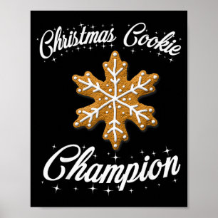 Christmas Cookie Chamon Baker Poster