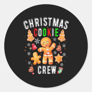Christmas Cookie Crew Baking Team New Xmas Bakers  Classic Round Sticker