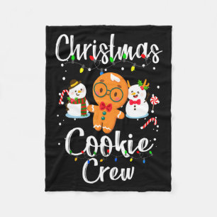 Christmas Cookie Crew Baking Team New Xmas Bakers  Fleece Blanket