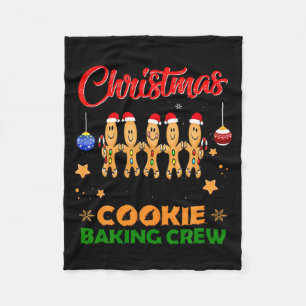 Christmas Cookie Crew Baking Team New Xmas Bakers  Fleece Blanket
