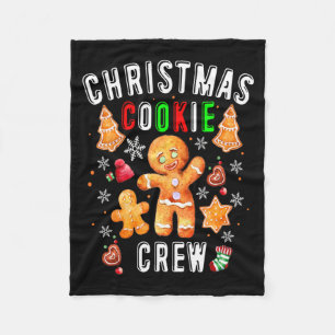 Christmas Cookie Crew Baking Team New Xmas Bakers  Fleece Blanket