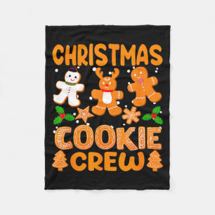 Christmas Cookie Crew Baking Team New Xmas Bakers  Fleece Blanket