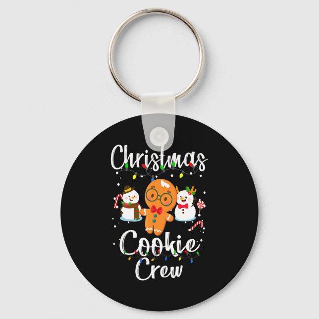 Christmas Cookie Crew Baking Team New Xmas Bakers  Key Ring (Front)
