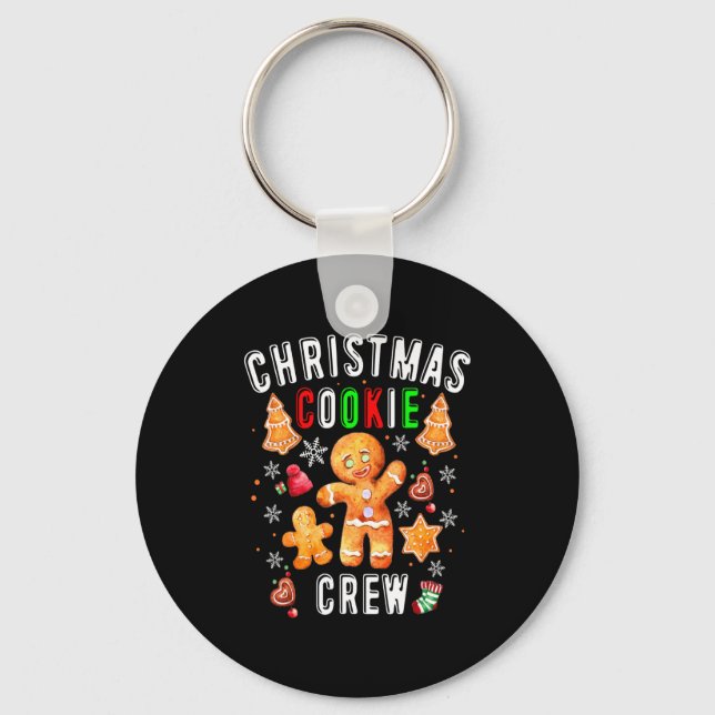 Christmas Cookie Crew Baking Team New Xmas Bakers  Key Ring (Front)