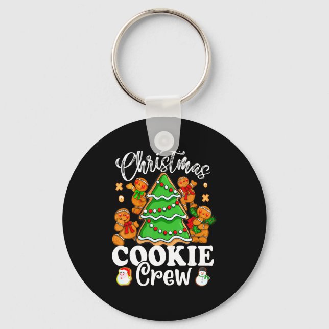 Christmas Cookie Crew Baking Team New Xmas Bakers  Key Ring (Front)