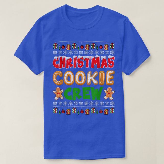 Christmas Cookie Crew Family Baking Xmas Cookie Ec T-Shirt (Design Front)
