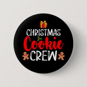 Christmas Cookie Crew Family Pyjamas Xmas Holiday 6 Cm Round Badge