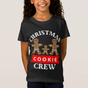 Christmas Cookie Crew Gingerbread Family of 3 Cook T-Shirt