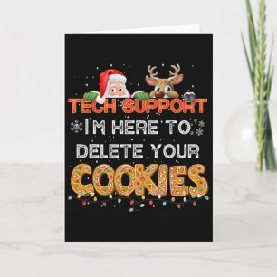 Christmas Cookie Crew Pajamas Tech King Family Fun Card