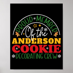 Christmas Cookie Decorating Crew Family  Poster