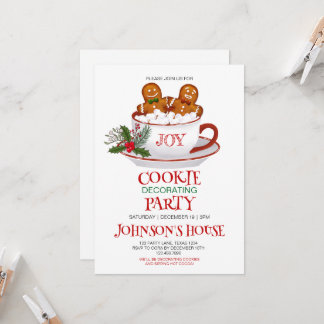Christmas Cookie Decorating Party Invitation