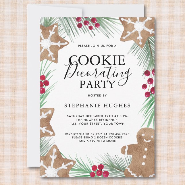 Christmas Cookie Decorating Party Invitation (Creator Uploaded)