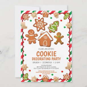 Christmas Cookie Decorating Party Invitation