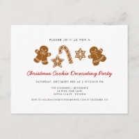 Christmas Cookie Decorating Party Invitation