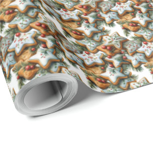Christmas Cookie Design Gift Wrapping Paper Wrap