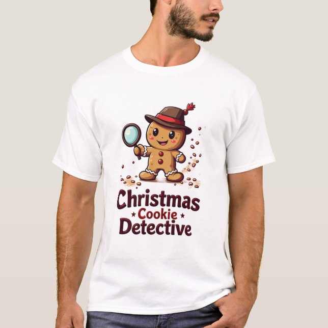 Christmas Cookie Detective T-Shirt (Front)