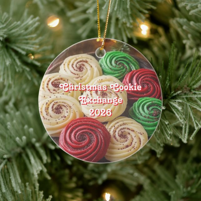 Christmas Cookie Exchange Ceramic Tree Decoration (Tree)