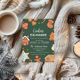 Christmas Cookie Exchange Christmas Party  Invitation