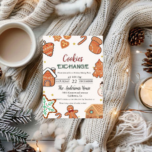 Christmas Cookie Exchange Christmas Party  Invitation