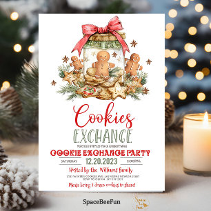 Christmas cookie exchange invitation Holiday cook