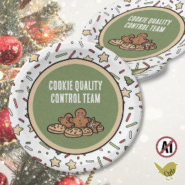 Christmas Cookie Exchange Paper Plate