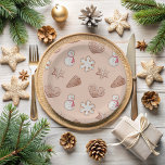 Christmas Cookie Exchange  Paper Plate<br><div class="desc">Serve up your delicious cookies on these festive paper plates! Featuring adorable cookies on a crisp white background, these plates are the perfect way to add a touch of fun and festivity to your cookie exchange party. Perfect for serving up your favourite treats or adding a decorative touch to your...</div>