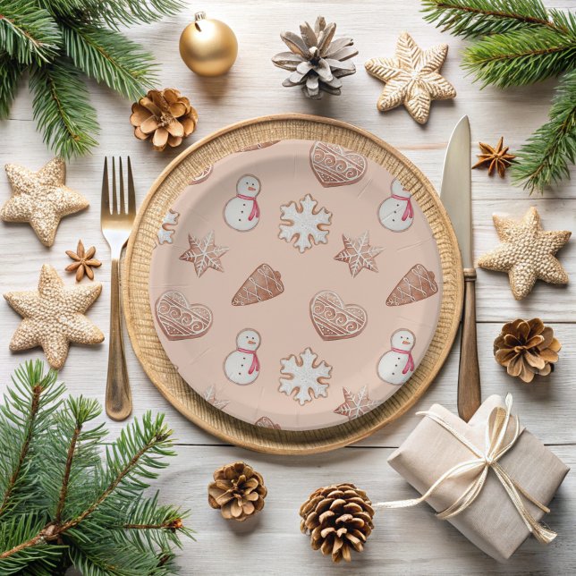Christmas Cookie Exchange  Paper Plate (Christmas Cookie Paper Plates )