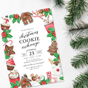 Christmas Cookie Exchange Party Invitation