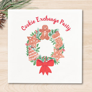 Christmas Cookie Exchange Party Napkin