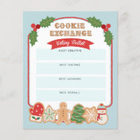 Christmas Cookie Exchange | Voting Ballot