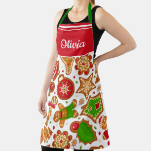 Christmas Cookie Festive Holiday Baking Apron