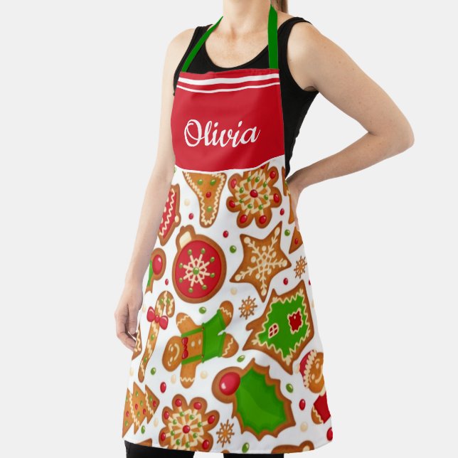 Christmas Cookie Festive Holiday Baking Apron (Insitu)