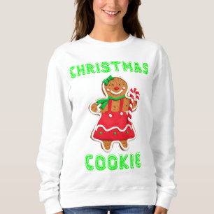 CHRISTMAS COOKIE Funny Ugly Sweater Sweatshirt Gag