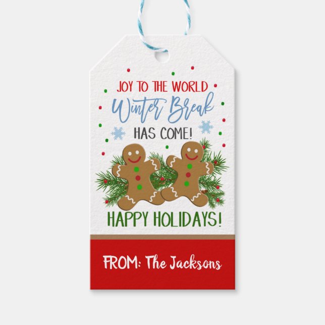 Christmas Cookie Gift Tag (Front)