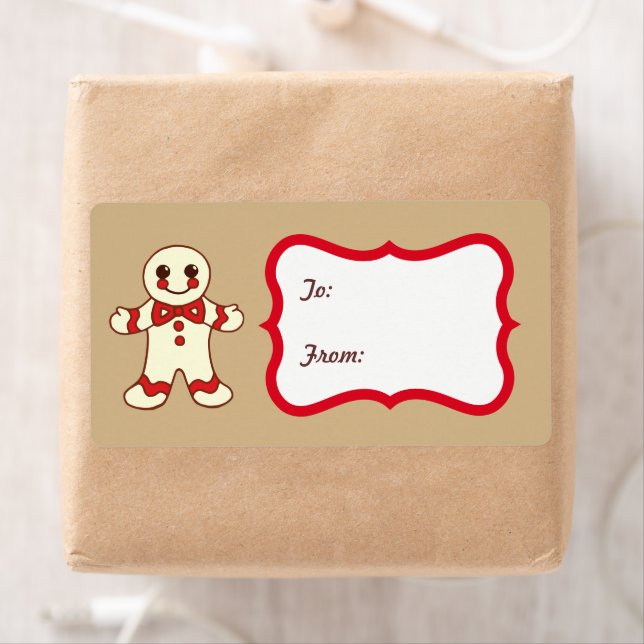 Christmas Cookie Gift Tag Labels (Insitu)