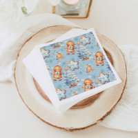 Christmas Cookie gingerbread man blue boy birthday