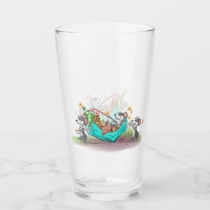 Christmas Cookie Heist Glass Cup