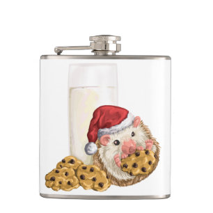Christmas Cookie Hog Hip Flask