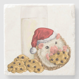 Christmas Cookie Hog Stone Coaster