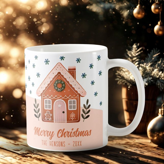 Christmas Cookie House Snowflakes Family  Coffee Mug (Creator Uploaded)