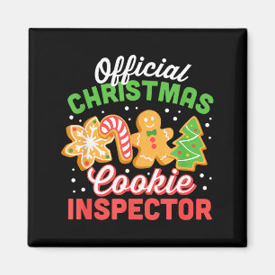Christmas Cookie Inspector Dad Magnet