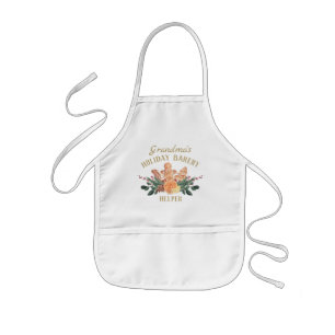 Christmas Cookie Kid's Holiday Bakery Helper Kids Apron
