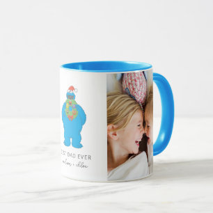 Christmas Cookie Monster   Best Dad - Photo Mug