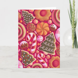 Christmas Cookie Pattern  Card